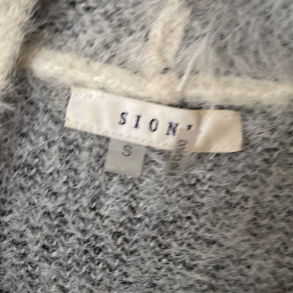 Sioni Open‎ Front Zigzag Pattern Long Cardigan Co… - image 2